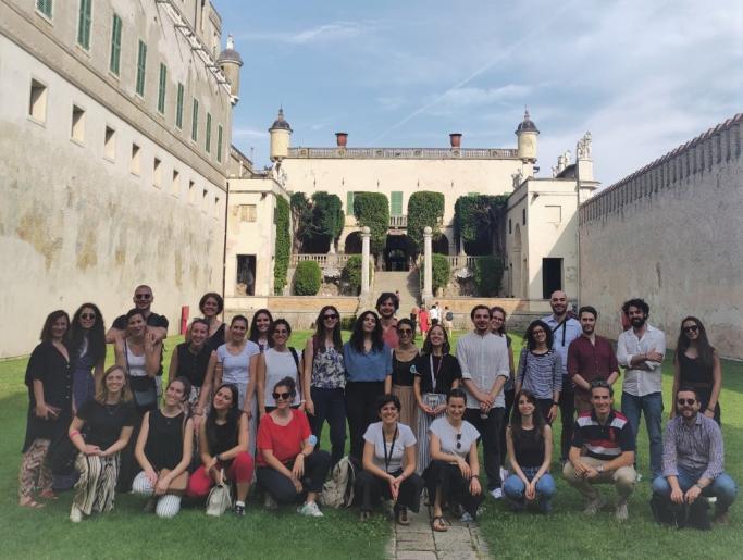 PhD students visiting Catajo Castle